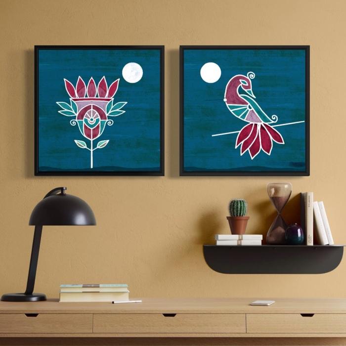 Desert Moon — set of 2 — artwork by Colorbrew Studio