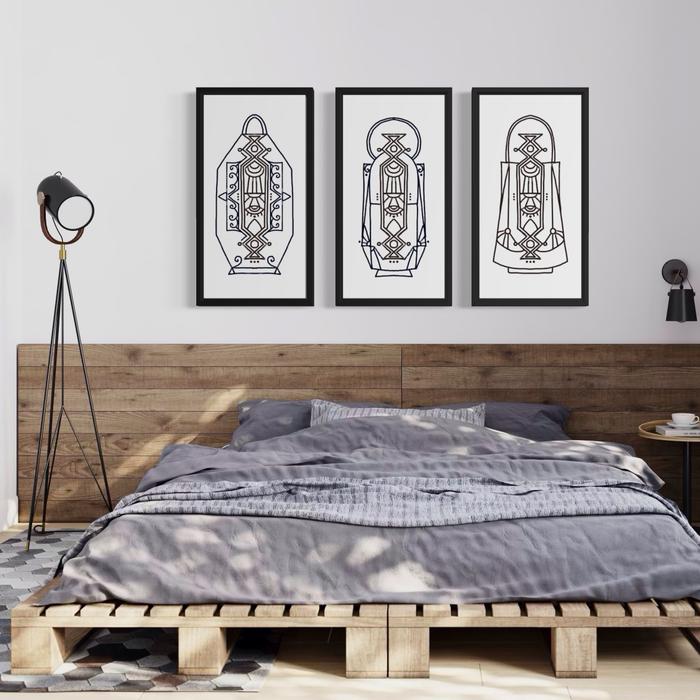 Three Lanterns — set of 3 — artwork by Colorbrew Studio